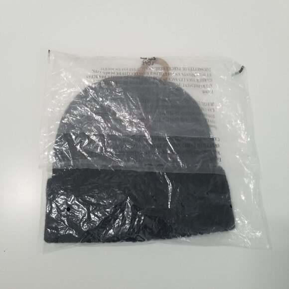 NWT STRADIVARIUS Unisex‎ BASIC MELANGE BEANIE Size OS Color Black - Picture 7 of 7